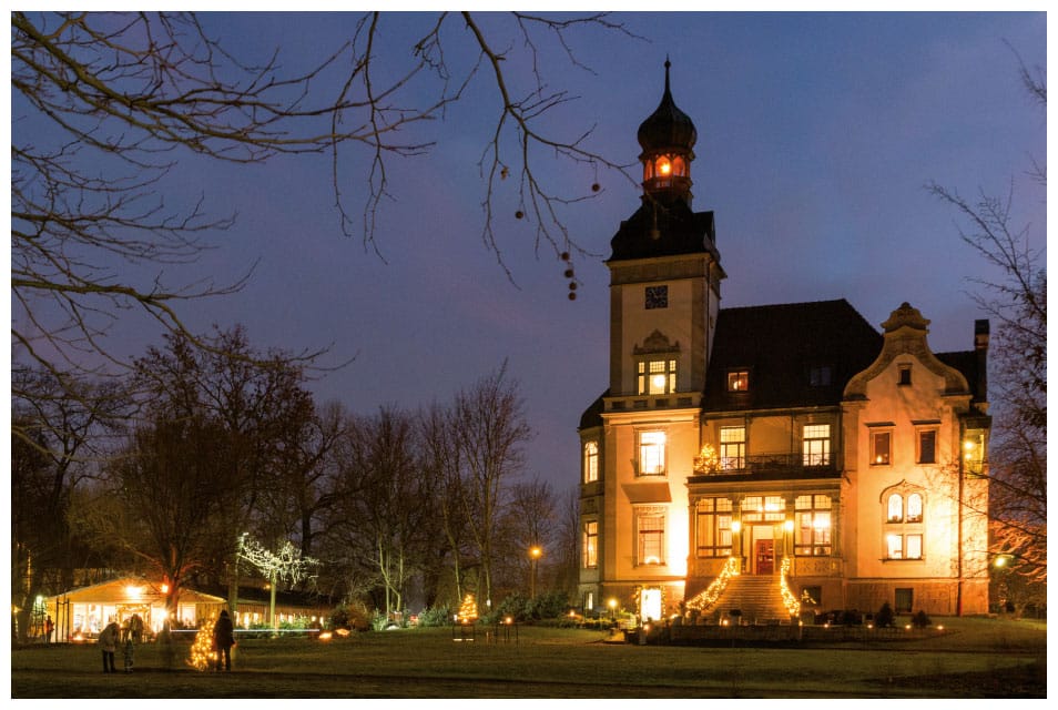 Mädlervilla Leipzig bei Nacht